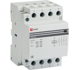 Модульный контактор EKF 32А, 3п, 220В, 2NO, КМ ЭКФ km-3-32-40 