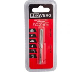 Сверло-коронка алмазная по керамограниту 5 мм REDVERG 6627188 