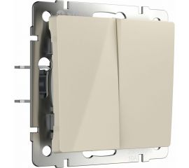 Перекрестный двухклавишный переключатель WERKEL слоновая кость a058434 