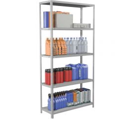 Металлический стеллаж BRABIX MS KD-200/30-5 2000х1000х300 мм, 5 полок, сборная стойка 291118 