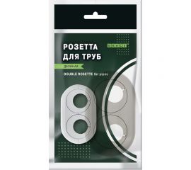 Розетта двойная пвх GRACE d20 белый УТ000074187 