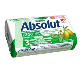 Твердое мыло Absolut FitoGuard" Белый чай и масло оливы 6162 