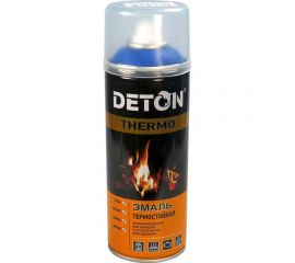 Аэрозольная термостойкая эмаль DETON черная THERMO 520 мл 126943 