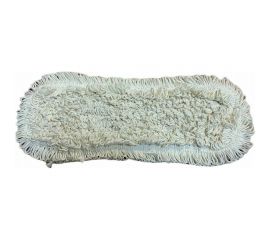 Плоский моп NV хлопок и полиэфир, 40 см, бежевый, крепление карман и ухо CotPF-TF-40-2/C 