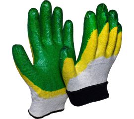 Утепленные перчатки с двойным латексным покрытием ООО Компания САБ с вкладышем, двойные, 13 класс, 200 пар ПЕР10.26 