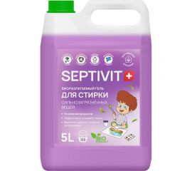 Гель для стирки SEPTIVIT ""Сильнозагрязненные вещи"", 5л 128_5 