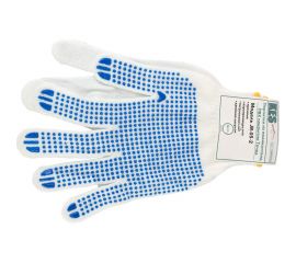 Перчатки из поликоттона КЭС пвх-покрытие точка, размер 10/XL 14000009 JR-05-2 