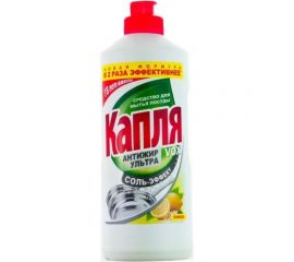 Жидкое моющее средство для посуды Капля ""Vox"" соль-эффект лимон, 450г 9080 