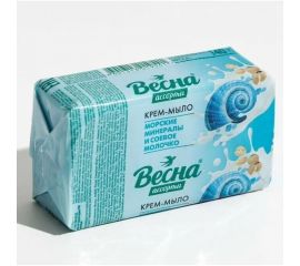 Туалетное мыло ВЕСНА Ассорти морские минералы и соевое молочко 140 г 6211 