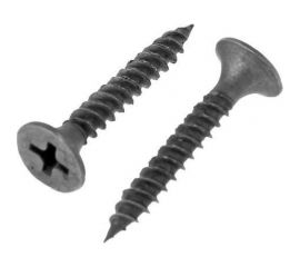 Саморез VIPкрепеж черный, 3,5х25, мелкая резьба, 28 шт. 10004 VIPS 