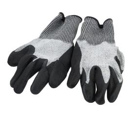 Трикотажные полиэфирные перчатки с покрытием вспененным латексом и антивибрационными накладками Gigant размер 10 GGPL-110 