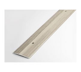 Порог прямой алюминиевый декоративный (37 мм, 2,7 м, Клен беленый) ЛУКА УТ000000220 