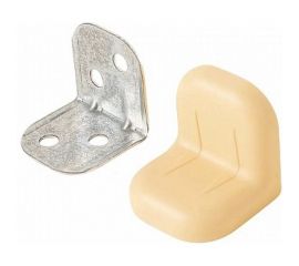 Крепежный уголок с пластиковой крышкой Tech-Krep 20x28 обливной дуб 4 шт. пакет 148285 