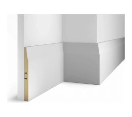Плинтус COSCA DECOR AP25 под покраску, белый, 184x16x2400 мм, МДФ, с пазом СПБ098353 