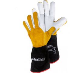 Кожаные мягкие краги Foxweld ПРОФ КС-01 8495 