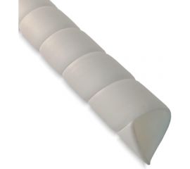 Спиральная пластиковая защита SG PARLMU -24-F15, полипропилен, размер 24, плоская поверхность, цвет белый, длина 1 м PR0500400 