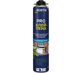 Клей-пена Bostik PRO монтажный, полиуретановый, профессиональный, всесезонный, 700 мл 50009020 