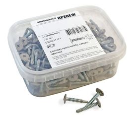 Прессшайба Качественный КРЕПЕЖ 4.2х25 мм, серая RAL 7004, сверло, 230 шт 0300321 КЧ 