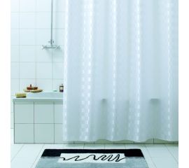 Шторка в ванную комнату Bacchetta 180x200 см, Quadretto, белый 3003 