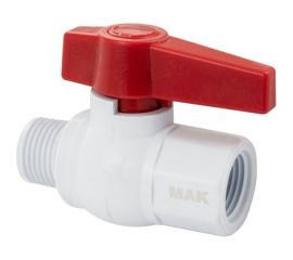 Шаровой кран Санакс мак, с резьбой, полипропиленовый из абс-пластика 3/4 вн/нар 772785 