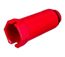 Монтажная заглушка Uni-Fitt Н 1/2"", с прокладкой, красная 608R2000 