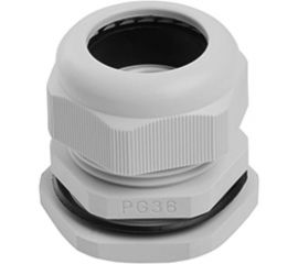 Сальник STEKKER pg36 диаметр проводника 22-32 мм , ip54, серый (diy упаковка 1 шт), 49383 