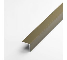 Декоративный алюминиевый угол Лука 10x10x1 мм, шампань УТ000031000 
