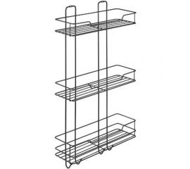 Прямая полка ЧМЗ лофт 35x11x63,8 см., цвет черный 513-003-01 