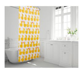 Штора для ванн Bacchetta 180x200 см, Bath Duck, желтый 6030 