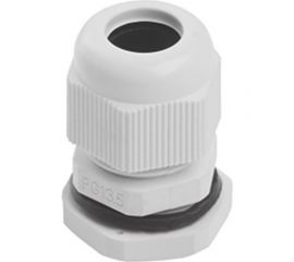 Сальник STEKKER pg13,5 диаметр проводника 6-12 мм , ip54, серый (diy упаковка 2 шт), 49377 