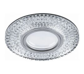 Встраиваемый потолочный светильник FERON 15LEDx2835 SMD 4000K, MR16 50W G5.3, прозрачный, хром, CD943 32991 