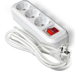 Удлинитель UNIVersal s-303а пвс 3/1,5 3гн. с заземлением, с выключателем, длина 5м (еврослот) 1727 