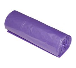 Мешки для мусора с завязками фиолетовые (20 шт; 60 л; 30 мкм; ПНД; 60x70 см) ООО Комус 839693 