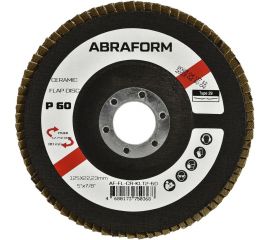 Круг лепестковый FlapLine CR, 125 мм, P60, угловой ABRAFORM AF-FL-CR-KLT2-60 