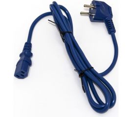 Кабель питания компьютера Hyperline Schuko+C13 3x0.75, 10A, угловая вилка, 1.8м, цвет синий ПВС-АП-3x0,75-250-S22C13-10-1,8 ГОСТ 28244-96 281889 