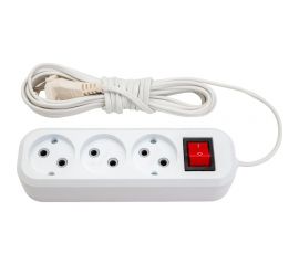 Сетевой удлинитель ПЕРЕСВЕТ+ Р/С-3 с переключателем шнур ШВВП 2*0,75 -5м 4620003920271 