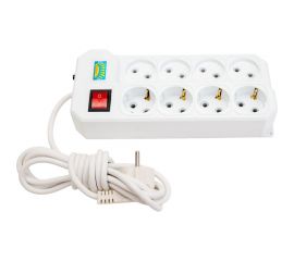 Сетевой фильтр ПЕРЕСВЕТ+ удлинитель на 8 гнезд, шнур ПВС 3х0,75, 3 м 4620003920646 