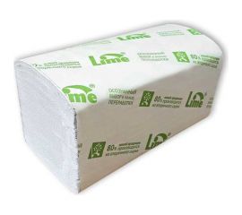 Полотенца в пачке Lime V-укл, 2 слоя, 22.5х22.5 см, ширина 11.5 см, 170 листов, светло-серые, 23 г/м.кв.(-М) 220170 
