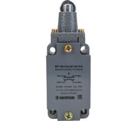 Путевой выключатель Электротехник ВП 15К-21А-221-54 У2.8, толкатель с роликом, прямого действия, IP54 ET512530 