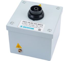 Пост управления Электротехник ПКУ-15-21.111-54У2 (КЕ141/2(1з и 1р) красная, гриб с фиксацией + PG-13,5) ET054790 