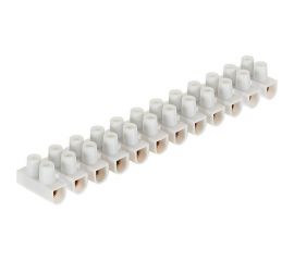 Винтовой зажим General Lighting Systems GZV-3-12-W, 3А, 12 пар, полиэтилен, белый, 1 10 1200 475400 