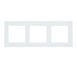 3-местная рамка Nilson moda белый, 21110093 