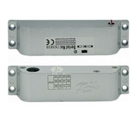 Ригельный электромагнитный замок для всех типов дверей FOX, накладной. усилие на сдвиг 1200кг. встроенная плата задержки с регулировкой открытия от 0,5 сек до 25 сек. встроенный датчик положения двери. индикация открытия закрытия. FX-M100B 