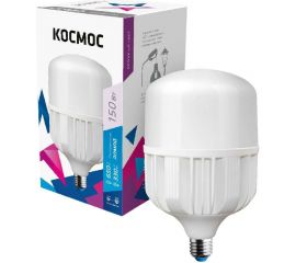 Светодиодная лампа КОСМОС HWLED 150W 220V E27 6500K переходник в комплекте на Е40, KHWLED150WE2765 