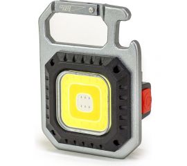 Фонарь-мультитул ЯРКИЙ ЛУЧ KM-130 Муравей COB-брелок max670лм +red, акк.400mAh 4606400106685 