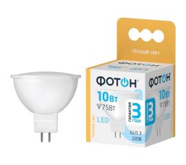 Светодиодная лампа ФОТОН LED MR16 10W GU5.3 3000K 24004 