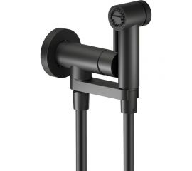 Комплект для гигиенического душа Nobili встроенный смеситель, гигиеническая лейка, шланг, матовый черный av00600bm 00000099935 