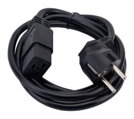 Кабель питания Filum cee 7/7-с19, 3x1.5мм?, 220в, 16a, чёрный, 1.8м FL-PC16-EU-C19-1.8M 