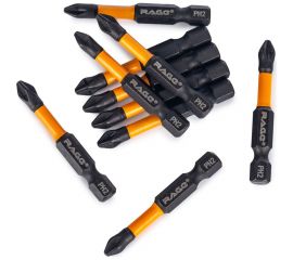 Биты торсионные S2, PH2, 50 мм, 10 шт rage by VIRA 554123 