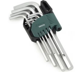 Набор шестигранных ключей Sata удлиненные, 9 пр. 09107A 